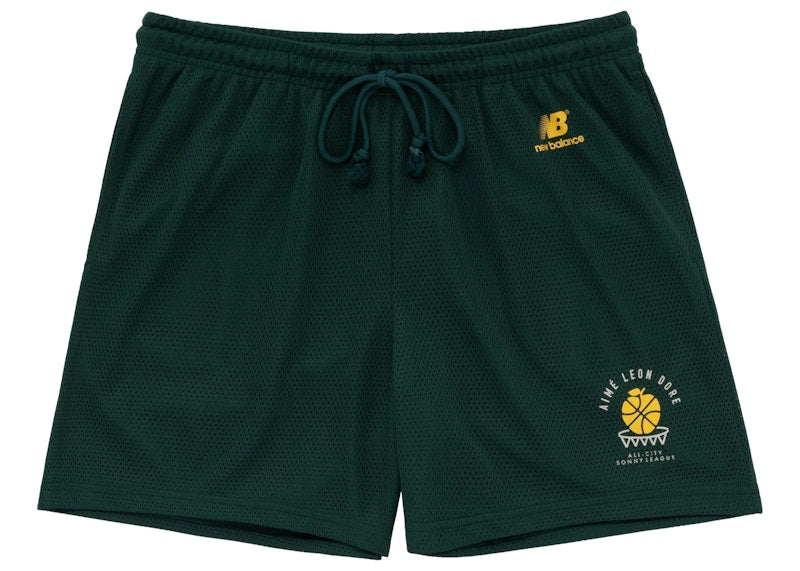 Aime Leon Dore x New Balance SONNY League Gym Shorts Green