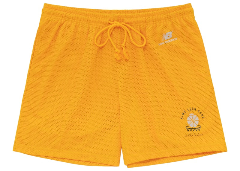 Aime Leon Dore x New Balance SONNY League Gym Shorts Yellow