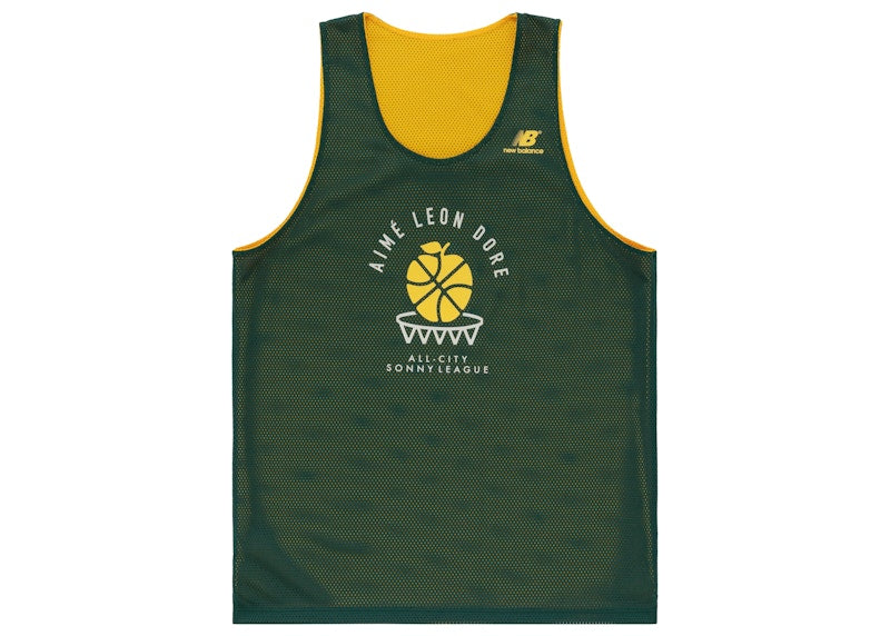 Aime Leon Dore x New Balance SONNY League Reversible Jersey Green/Yellow