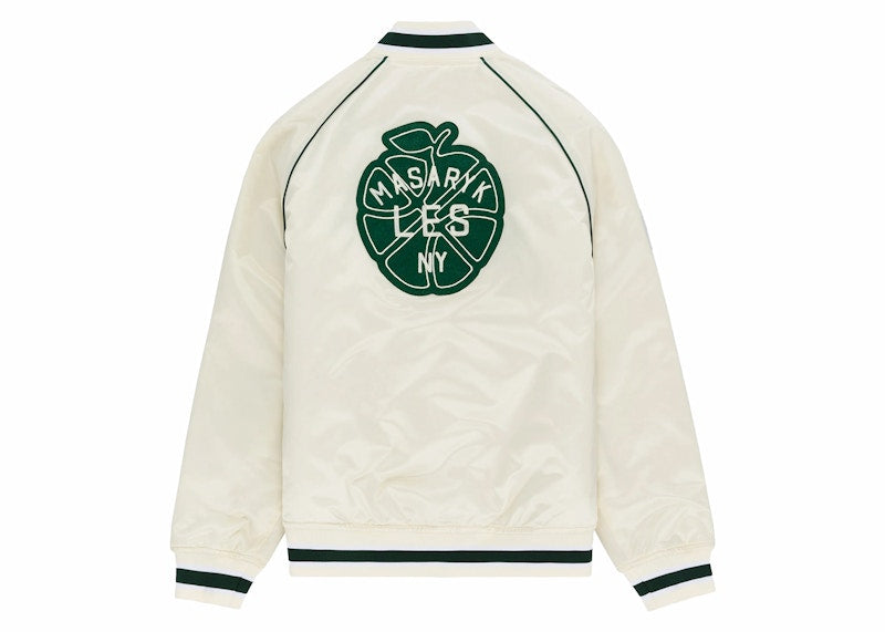 Aime Leon Dore x New Balance Sonny NY Satin Team Jacket Cream