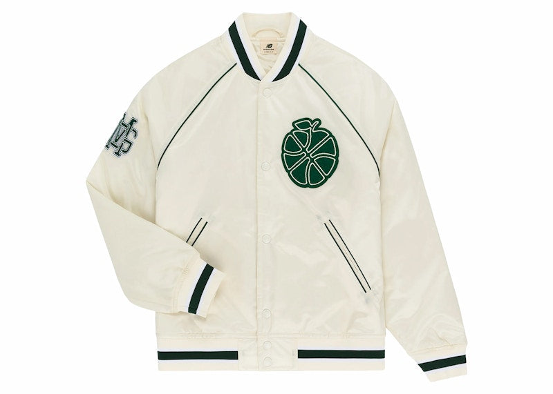 Aime Leon Dore x New Balance Sonny NY Satin Team Jacket Cream