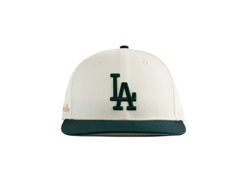 Aime Leon Dore x New Era Dodgers Hat Ivory/Dark Green