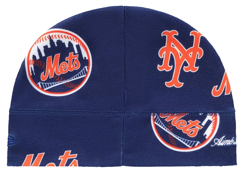 Aime Leon Dore x New Era Mets Fleece Skull Cap Blue