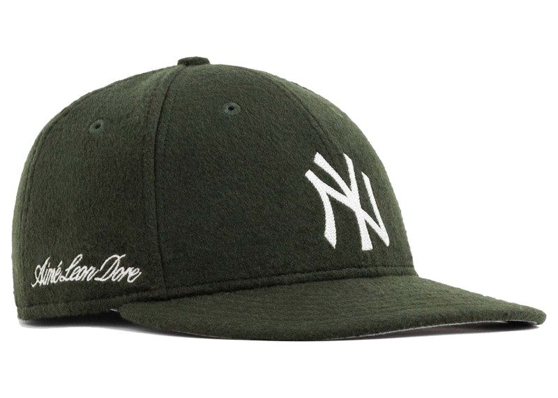 Aime Leon Dore x New Era Moleskin Yankees Hat Green
