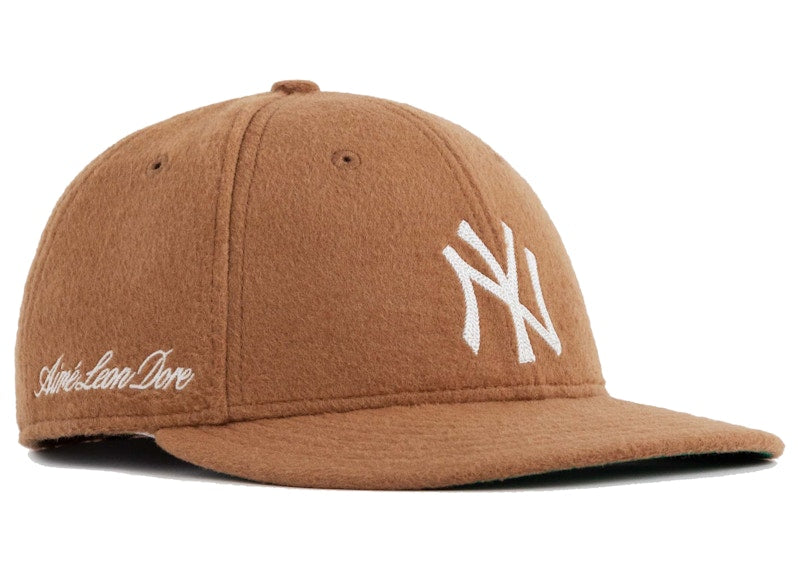 Aime Leon Dore x New Era Moleskin Yankees Hat Tan