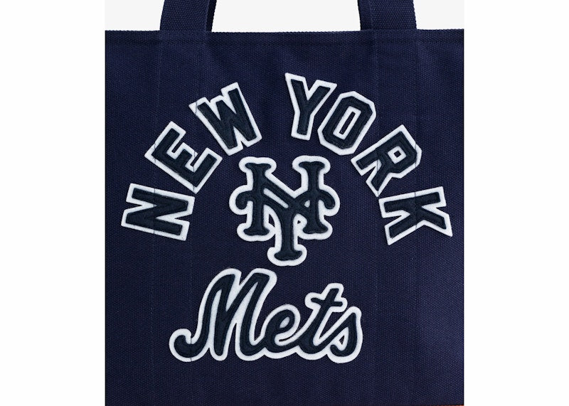 Aime Leon Dore x New York Mets Canvas Tote Bag Navy/Orange