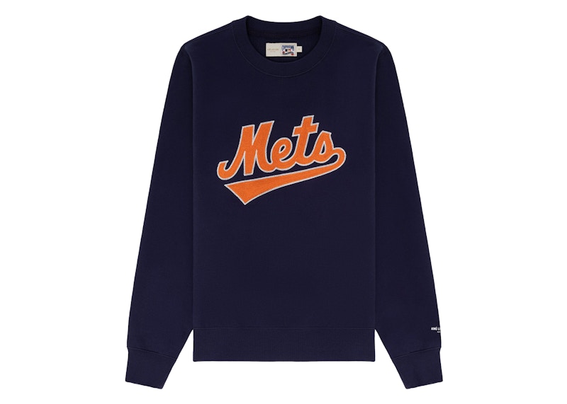 Aime Leon Dore x New York Mets Chainstitch Crewneck Sweatshirt Navy
