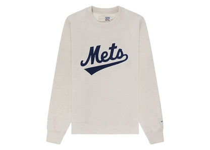 Aime Leon Dore x New York Mets Chainstitch Crewneck Sweatshirt Oatmeal Grey