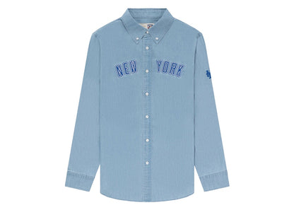 Aime Leon Dore x New York Mets Chambray Shirt Light Wash