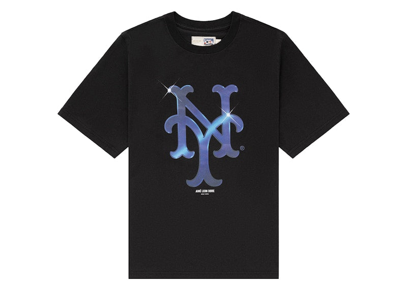 Aime Leon Dore x New York Mets Logo Tee Black