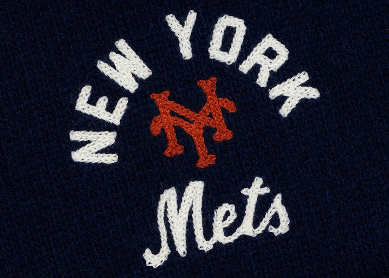 Aime Leon Dore x New York Mets Merino Cardigan Navy