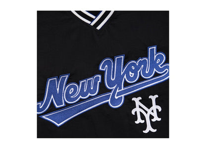Aime Leon Dore x New York Mets Nylon V-Neck Pullover Black