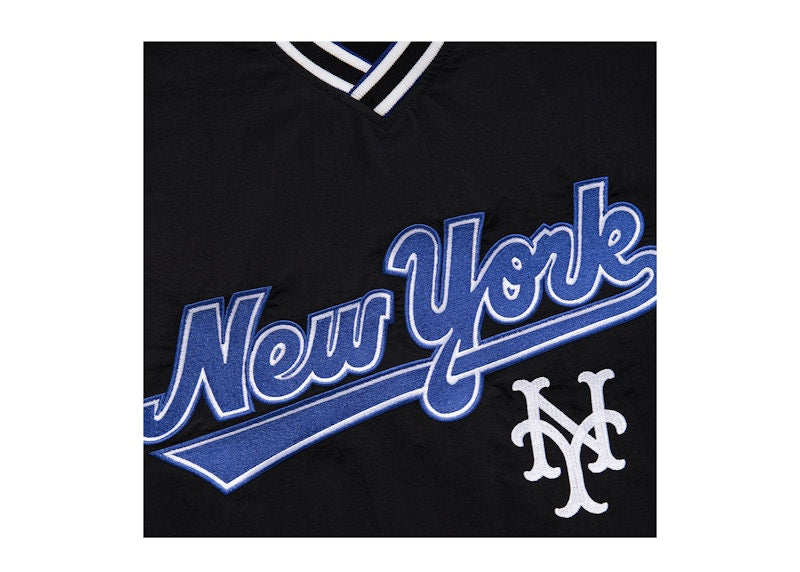 Aime Leon Dore x New York Mets Nylon V-Neck Pullover Black