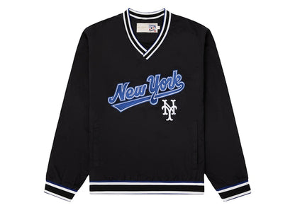 Aime Leon Dore x New York Mets Nylon V-Neck Pullover Black