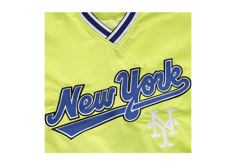 Aime Leon Dore x New York Mets Nylon V-Neck Pullover Green