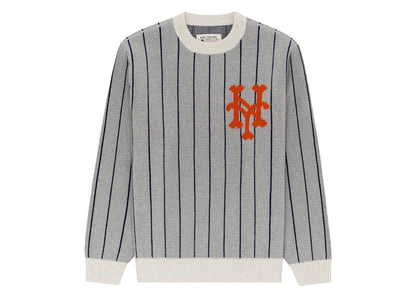 Aime Leon Dore x New York Mets Pinstripe Sweater Grey Stripe