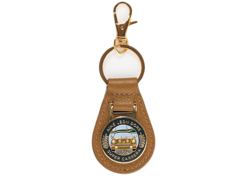 Aime Leon Dore x Porsche 911SC Leather Key Fob Brown
