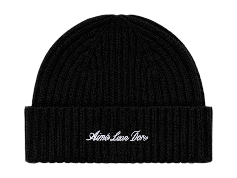 Aime Leon Dore x Porsche 993 Turbo Cashmere Beanie Jet Black