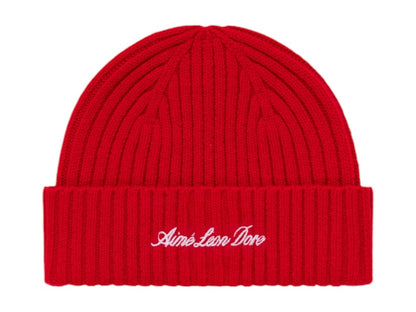 Aime Leon Dore x Porsche 993 Turbo Cashmere Beanie Tango Red