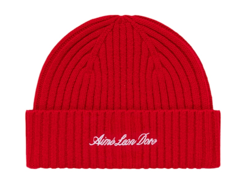 Aime Leon Dore x Porsche 993 Turbo Cashmere Beanie Tango Red