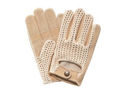 Aime Leon Dore x Porsche 993 Turbo Crochet Driving Gloves Beige