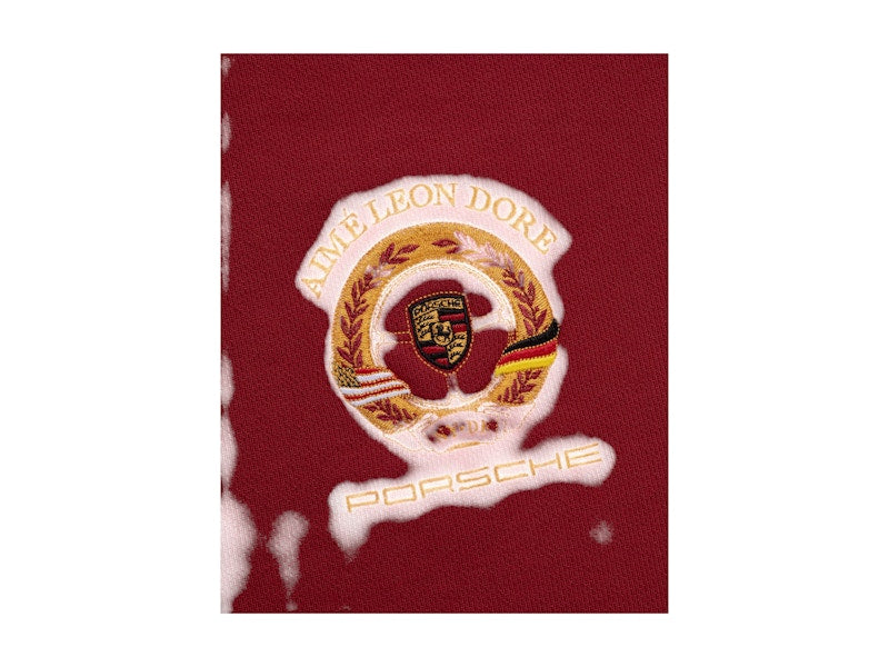 Aime Leon Dore x Porsche 993 Turbo Embroidered Crewneck Sweatshirt Merlot