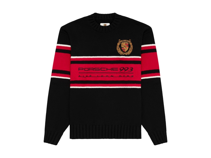 Aime Leon Dore x Porsche 993 Turbo Heritage Crewneck Sweater Black