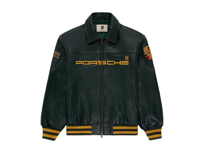 Aime Leon Dore x Porsche 993 Turbo Leather Club Jacket British Racing Green
