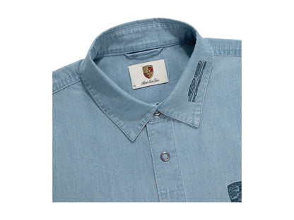 Aime Leon Dore x Porsche 993 Turbo Mechanic Shirt Chambray