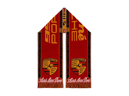 Aime Leon Dore x Porsche 993 Turbo Wool Souvenir Scarf Red
