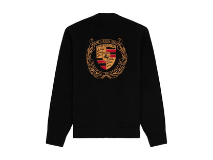 Aime Leon Dore x Porsche 993 Turbo Wreath Full-Zip Sweater Black