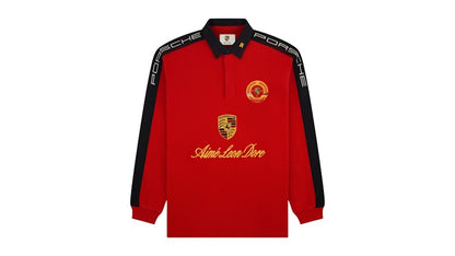 Aime Leon Dore x Porsche Crest Rugby Red