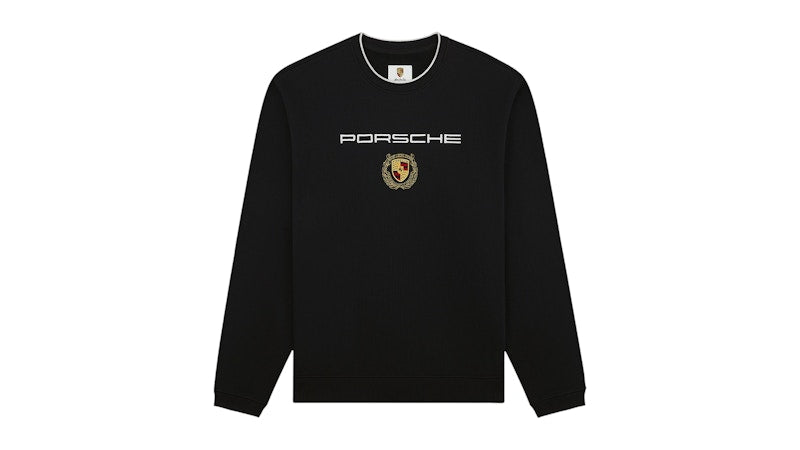 Aime Leon Dore x Porsche Embroidered Crewneck Sweatshirt Black