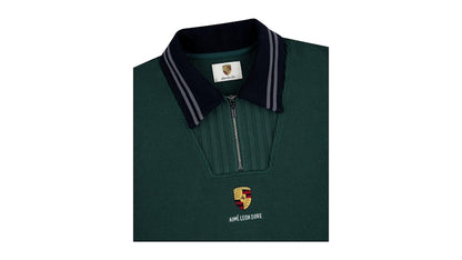 Aime Leon Dore x Porsche Jacquard Collar Quarter Zip Pullover Green