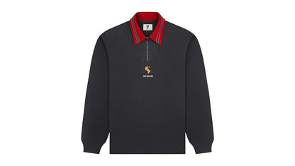 Aime Leon Dore x Porsche Jacquard Collar Quarter Zip Pullover Grey