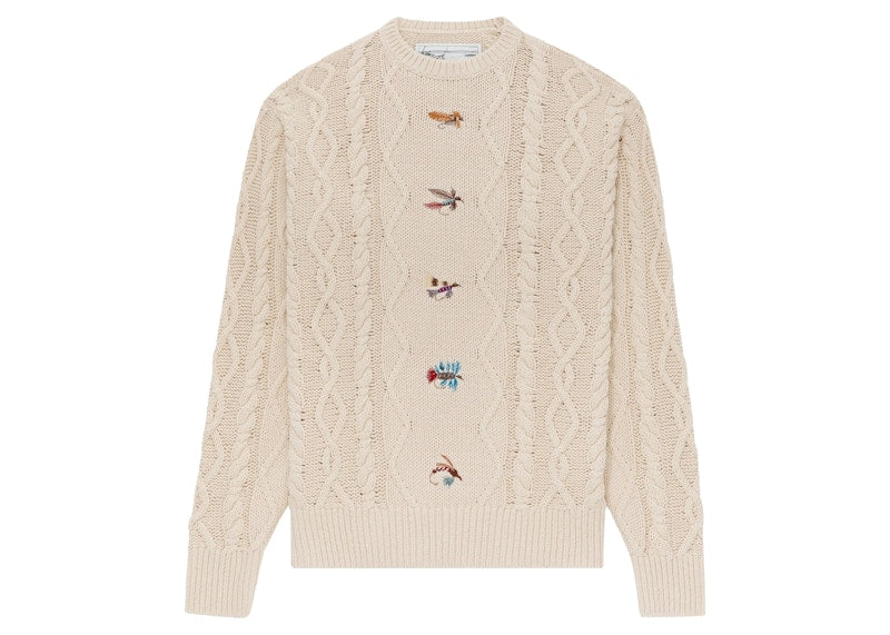 Aime Leon Dore x Woolrich Flies Sweater Cream
