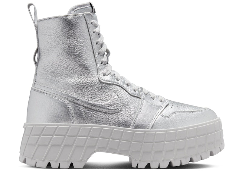Jordan 1 Brooklyn Metallic Silver Neutral Grey (Women's)