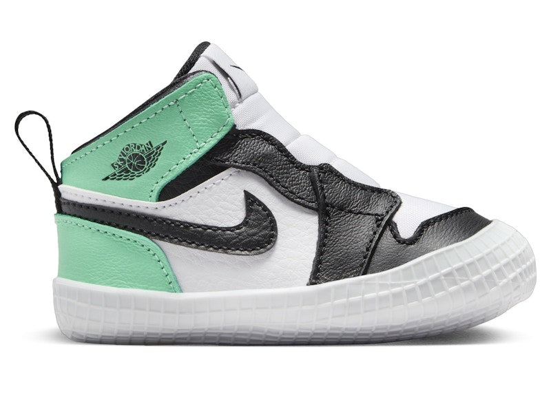 Jordan 1 Crib Bootie White Green Glow Black (I)