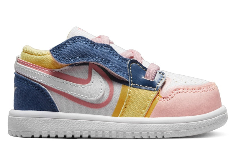 Jordan 1 Low ALT SE White French Blue Topaz Gold Coral Chalk (TD)