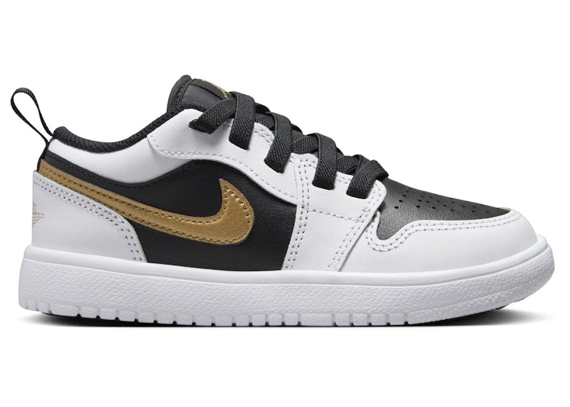 Jordan 1 Low ALT White Black Metallic Gold (PS)