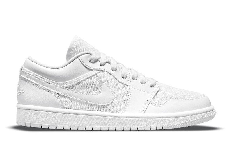 Jordan 1 Retro Low Breathe Triple White (Women's)