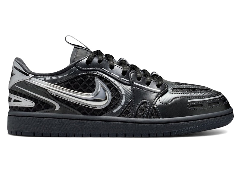Jordan 1 Low Method of Make V3 Black Metallic Silver (Women's)