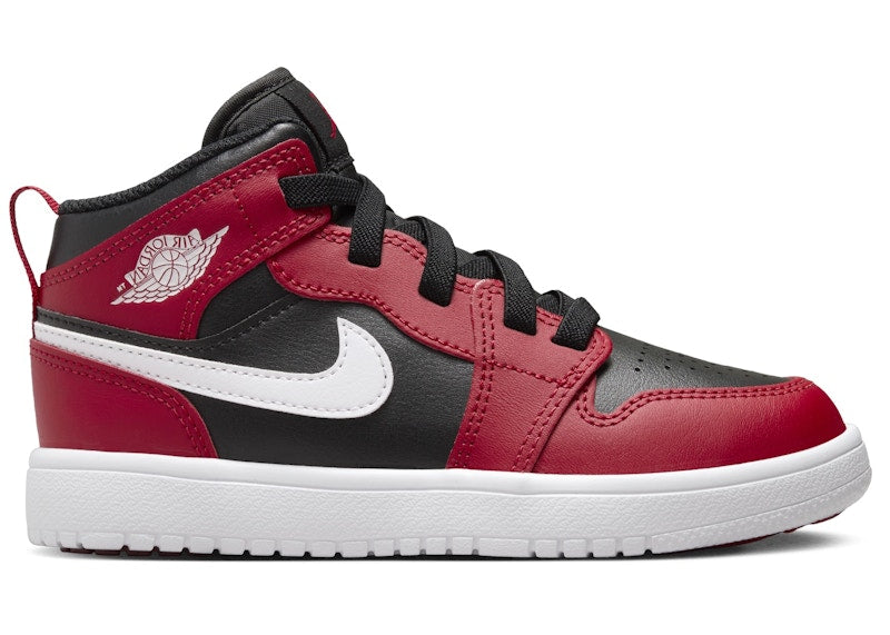 Jordan 1 Mid ALT Black Gym Red White (PS)