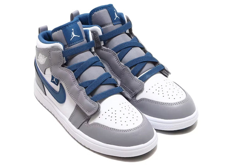 Jordan 1 Mid Alt Cement Grey True Blue (PS)