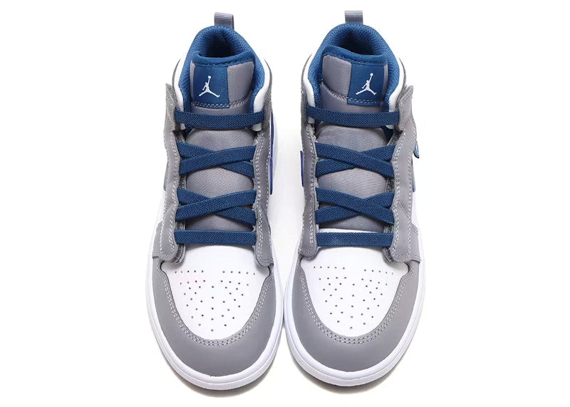 Jordan 1 Mid Alt Cement Grey True Blue (PS)
