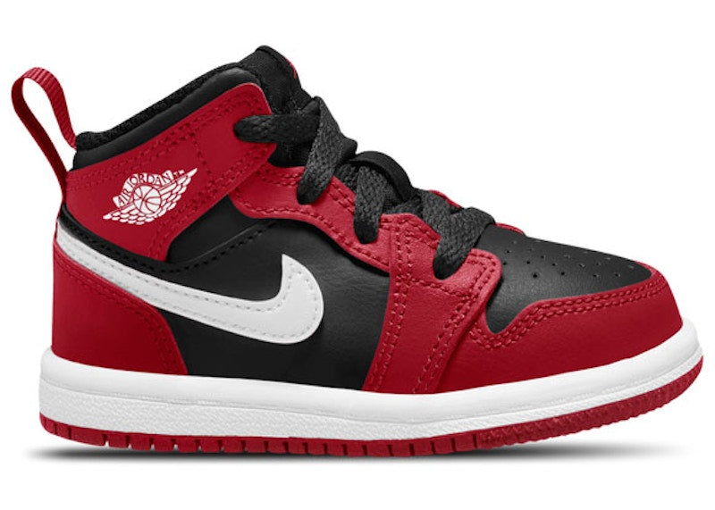 Jordan 1 Mid Black Gym Red (TD)