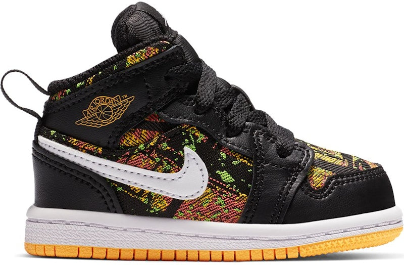Jordan 1 Mid Black Laser Orange Bright Melon (TD)