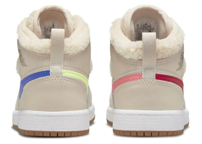 Jordan 1 Mid Utility Fleece Pearl White (PS)