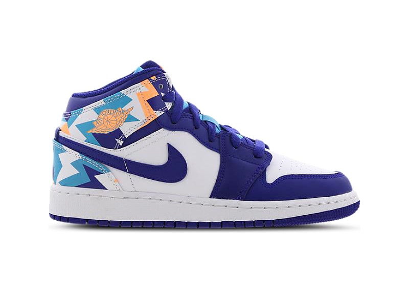 Jordan 1 Mid Geometric Print (GS)