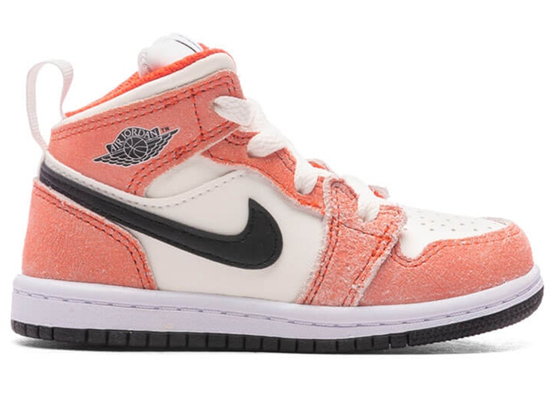 Jordan 1 Mid SE Orange Suede (TD)